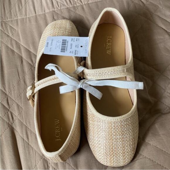 J. Crew Crewcuts girls woven Mary Janes shoes - Picture 4 of 7